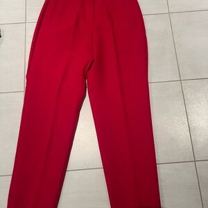 Zara women's Bold Red Dress Pants
